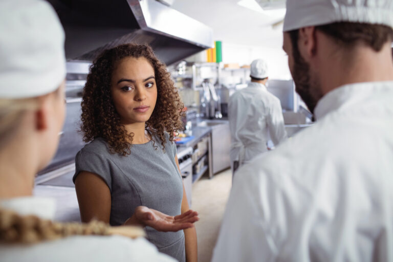 customer dealign with business and not looking happy