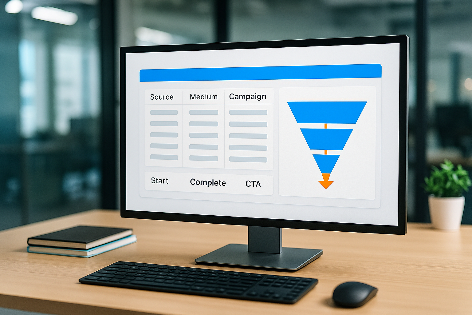 funnel strategy for quiz marketing on computer screen
